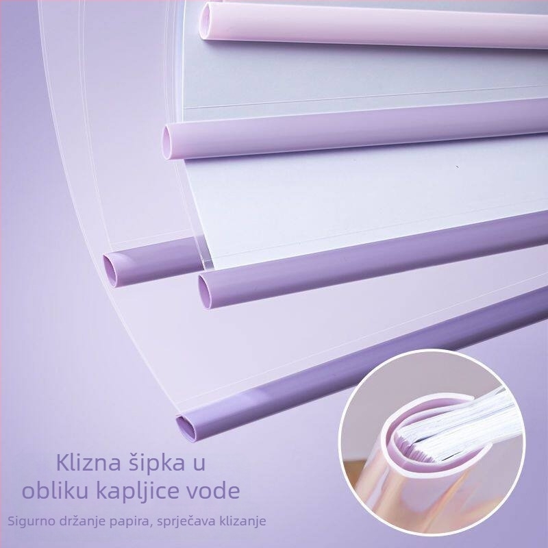 A4 PP fascikl s vučnim štapom i bočnim rotirajućim zatvaračem – velika kapaciteta za dokumente i studentske radove