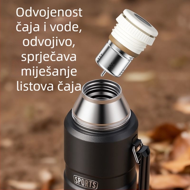 Termos šalica od 316 nerđajućeg čelika s drškom, za putovanja