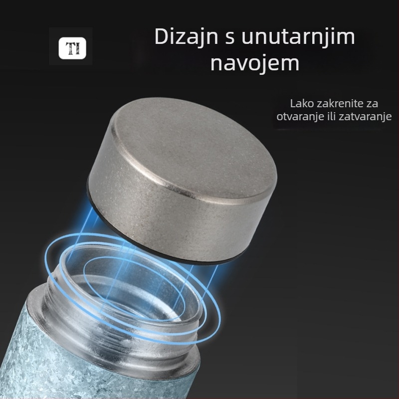 Nova čaša-termos od čistog titana velike kapacitete, dvostruka vakuumska izolacija, cijelo titan, luksuzni poslovni poklon