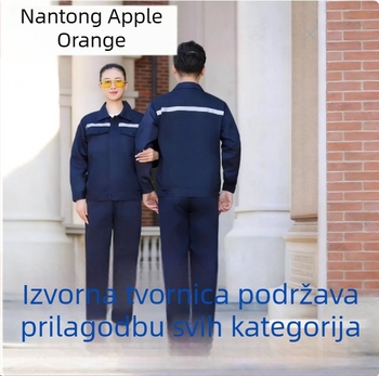 Radni komplet s dugim rukavima i reflektirajućim trakama za proljeće i jesen, izdržljivo radno odijelo za automehaničare i električare