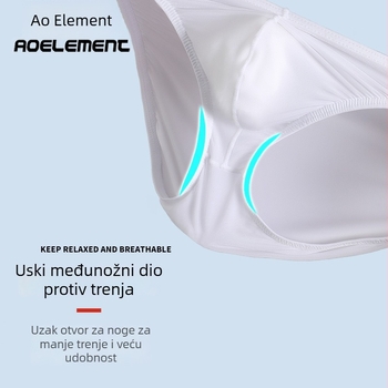 Muške najlonske thong gaćice, niski struk, prozračne