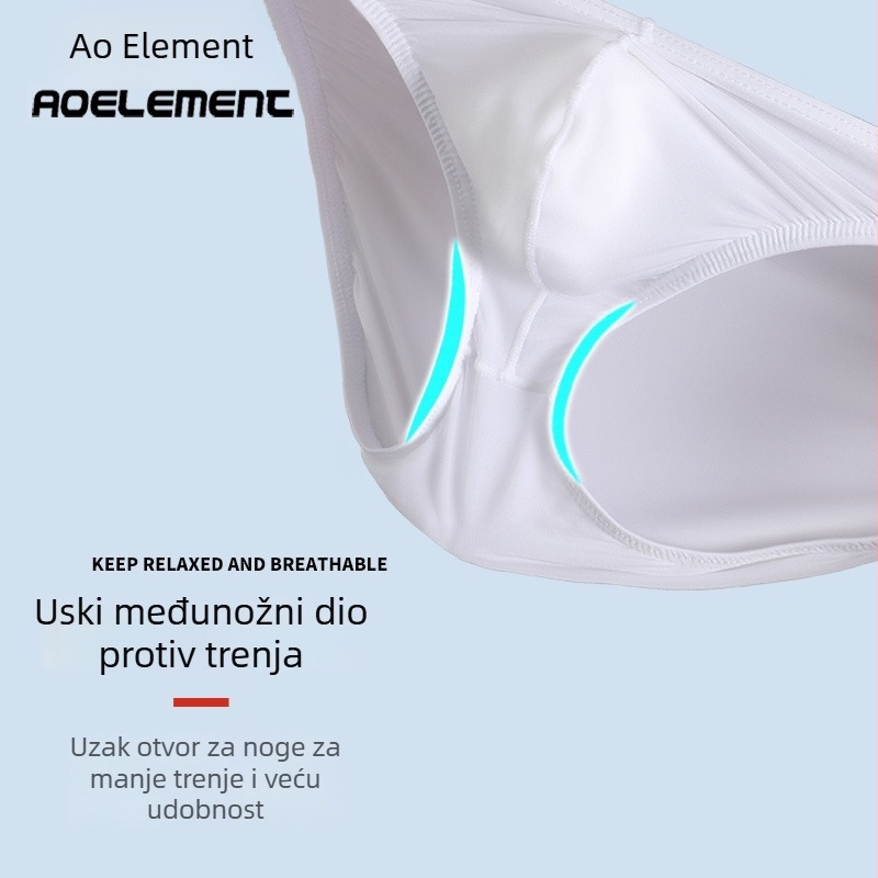 Muške najlonske thong gaćice, niski struk, prozračne