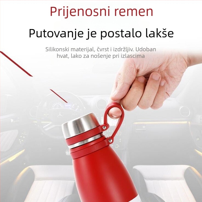 Flasa za vodu od 316 nerđajućeg čelika, vakuumska izolacija, prenosna, sportska, velikog kapaciteta