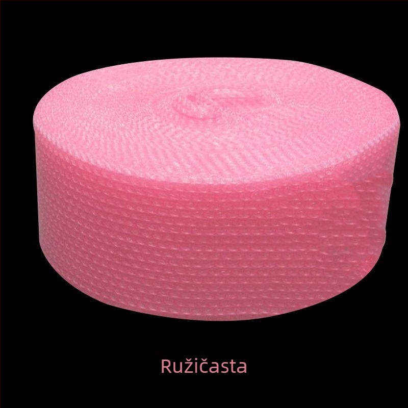 Srcolik film za zračnu jastučicu, iz novog materijala – ekološka pjena za pakiranje; rola plastične ambalaže s mjehurićima, ekstra debeli mjehurić film, širina 20 cm