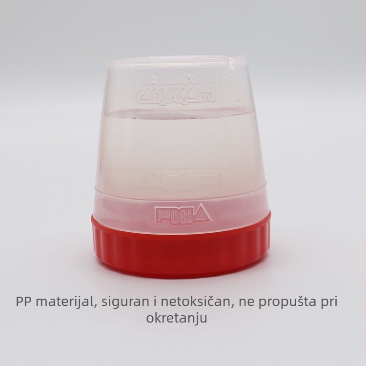 Jednostavan, otporan na padove čaša za napitke s poklopcem, mini plastična čaša za vodu, prenosiva s malim kapacitetom, šejker čaša