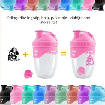 500/700 ml otporan na visoke temperature šejker za vanjske sportove, plastična čaša za milkshake sa kuglicom za miješanje, čaša za proteinski prah