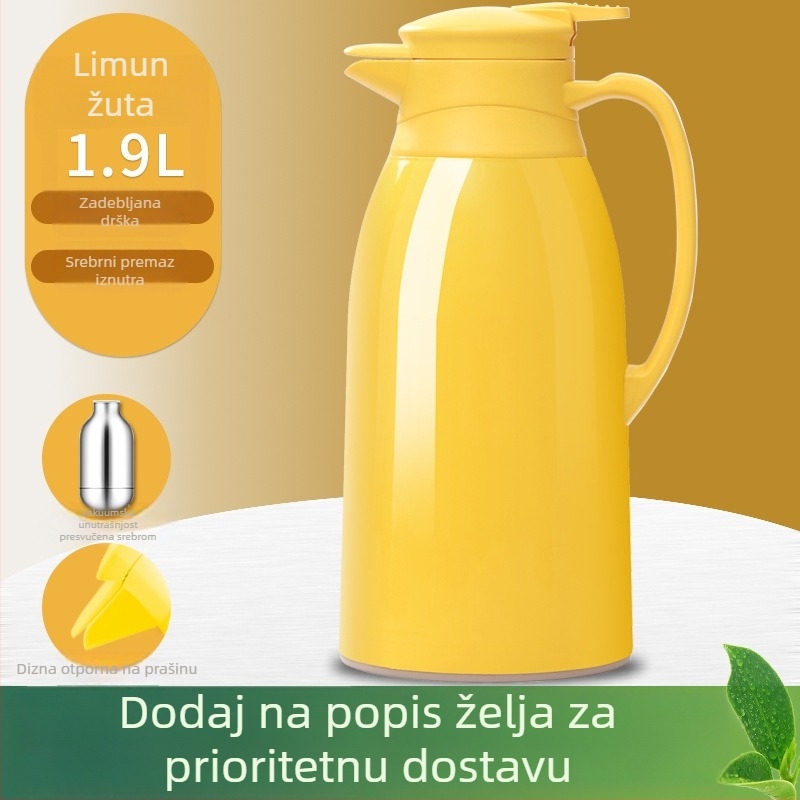 Termos boca sa staklenim unutarnjim dijelom, moderan minimalistički dizajn, mogućnost prilagođenog logotipa