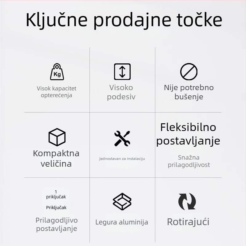 Stolni višenamjenski DIY univerzalni nosač za kameru, telefon, rasvjetu i mikrofon