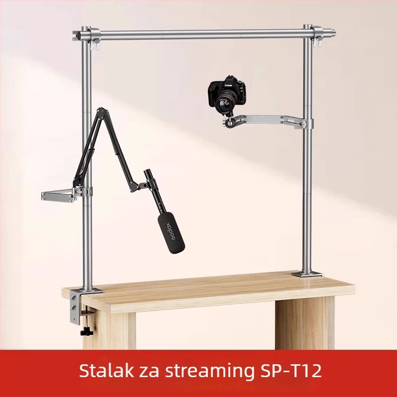 Stolni višenamjenski DIY univerzalni nosač za kameru, telefon, rasvjetu i mikrofon