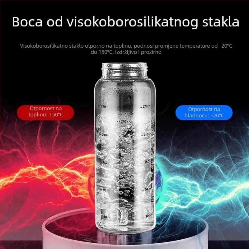 Staklena boca za začine s dozatorom za umake: oyster sauce, soja sos i ocat