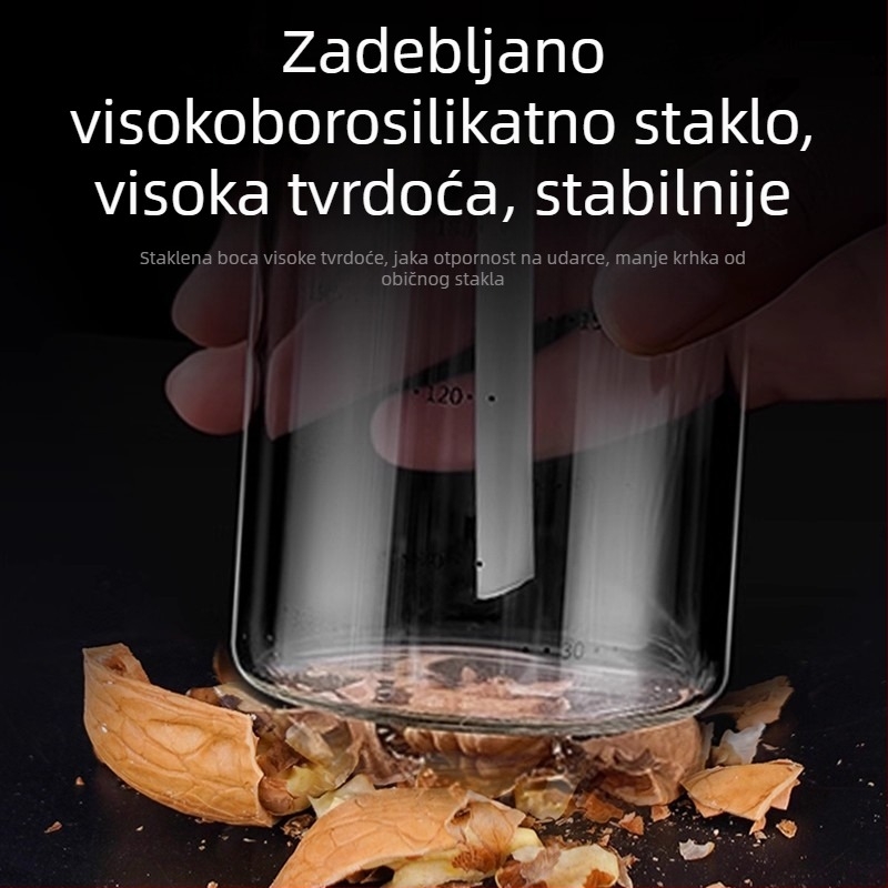 Staklena boca za začine s dozatorom za umake: oyster sauce, soja sos i ocat