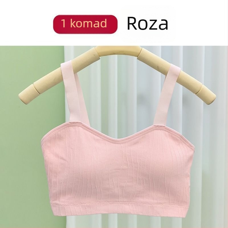 Bešivni prozračni topić-sutien, bez žice, s laskavim leđima