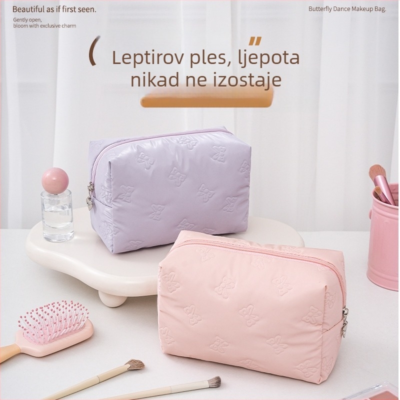 Prenosna kozmetička torbica za putovanja, moderan dizajn, za njegu kože, kozmetiku i ruževe za usne