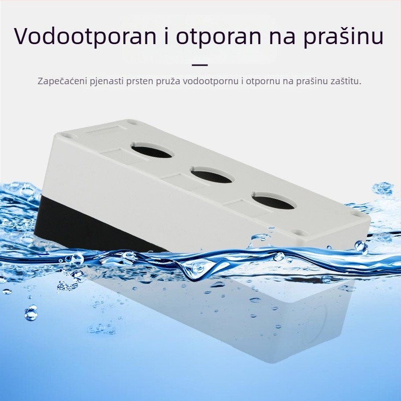 BX1 Kutija za upravljanje gumbom — Vodootporna kutija za industrijsku upotrebu, 22 mm, gumb za hitno zaustavljanje, otporna na prašinu, kutija prekidača s 12345 otvorima