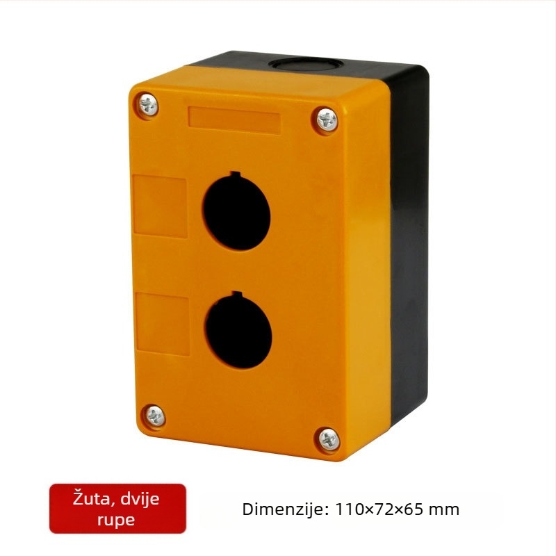 BX1 Kutija za upravljanje gumbom — Vodootporna kutija za industrijsku upotrebu, 22 mm, gumb za hitno zaustavljanje, otporna na prašinu, kutija prekidača s 12345 otvorima