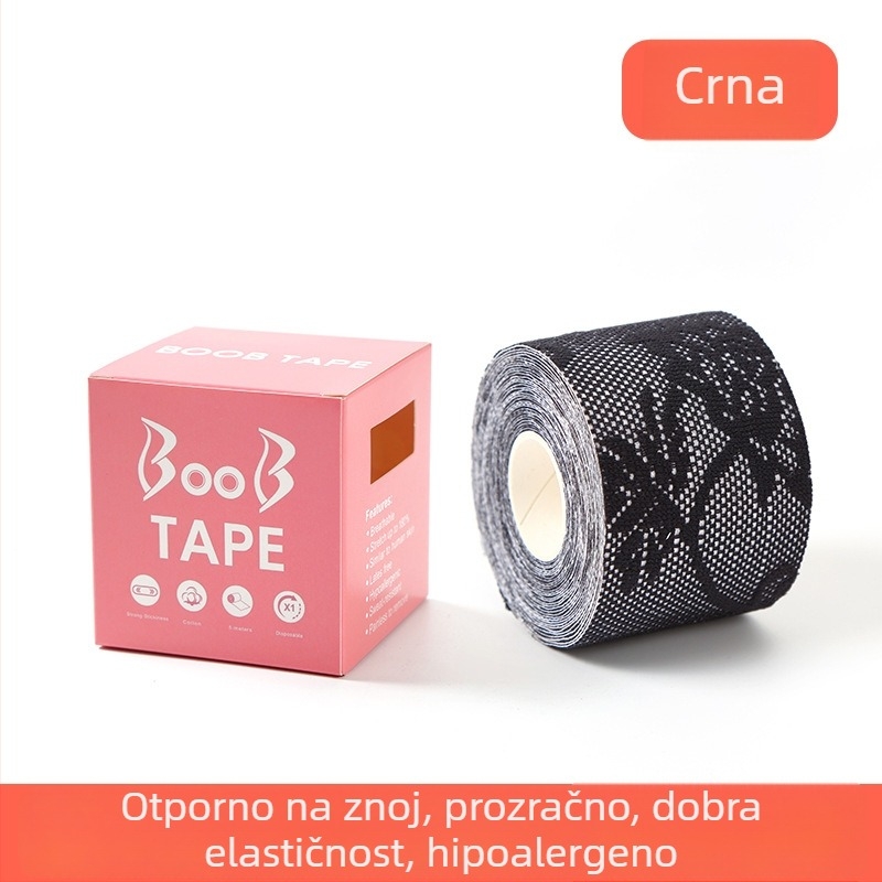 Čipkasta traka za podizanje grudi - prozračna, nevidljiva ljepljiva traka za podršku i oblikovanje dekolta