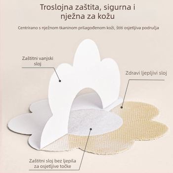 Čipkaste pločice za grudi za žene - tanke, podizanje, nevidljive bradavice, za vjenčanicu, male grudi