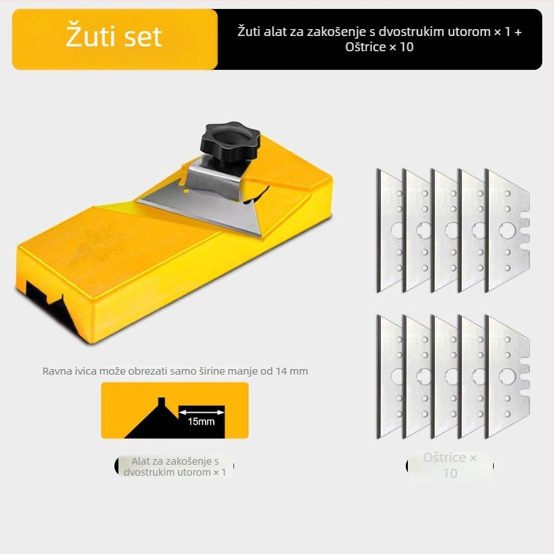 Alat za V‑oblik fasiranja suhozida, 45° kut, veliki kutni spoj, stolarstvo