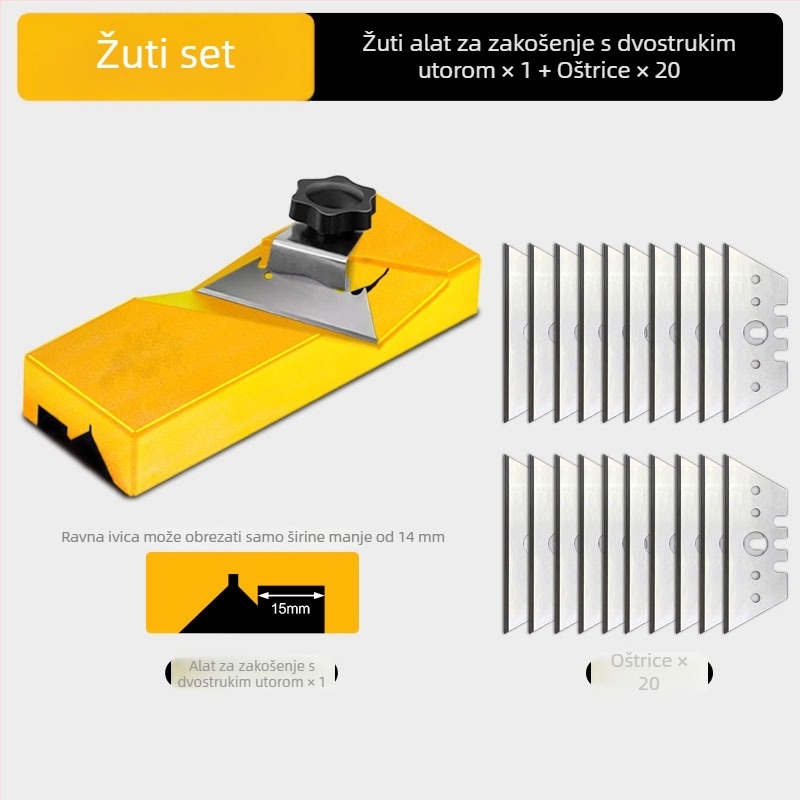 Alat za V‑oblik fasiranja suhozida, 45° kut, veliki kutni spoj, stolarstvo