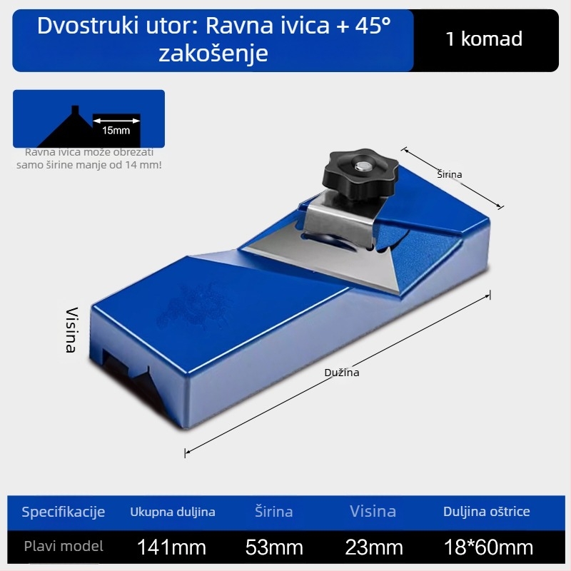 Alat za V‑oblik fasiranja suhozida, 45° kut, veliki kutni spoj, stolarstvo