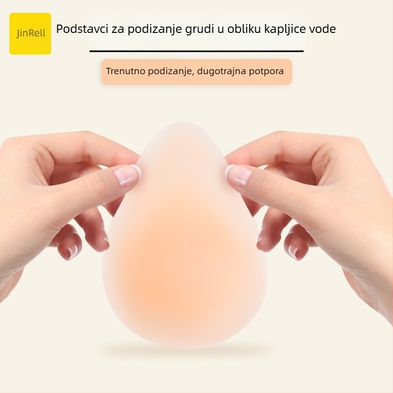 Silikonska pločica za dojke - ultra tanka, nevidljiva, bez tragova, podizanje, u obliku kapljice