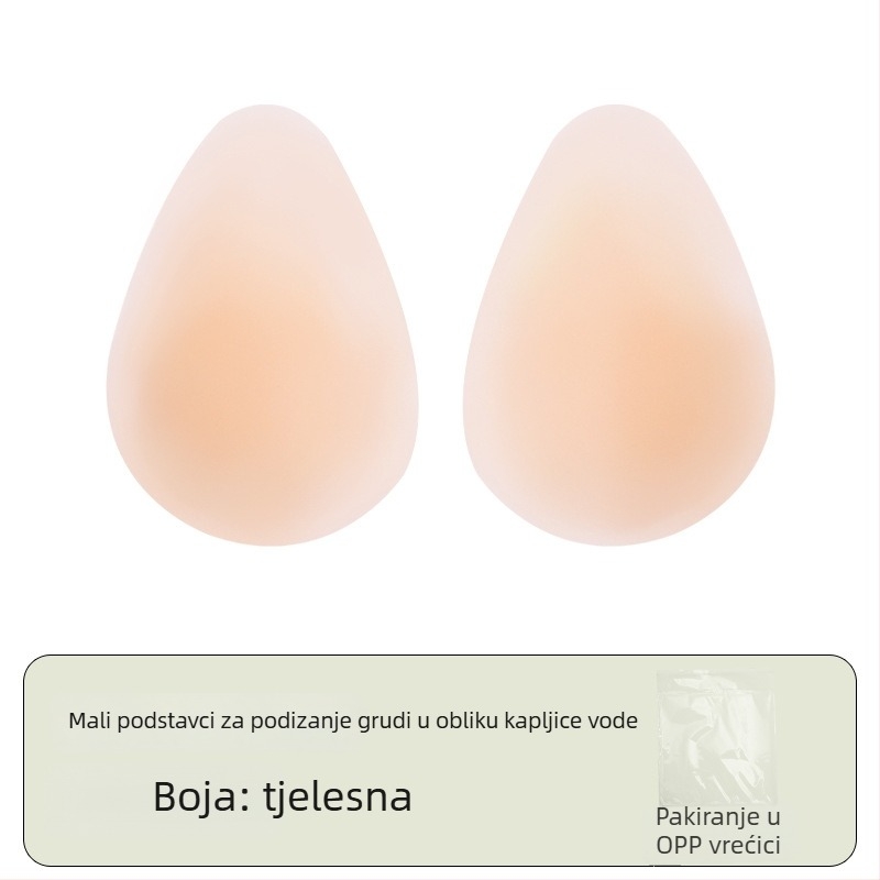 Silikonska pločica za dojke - ultra tanka, nevidljiva, bez tragova, podizanje, u obliku kapljice