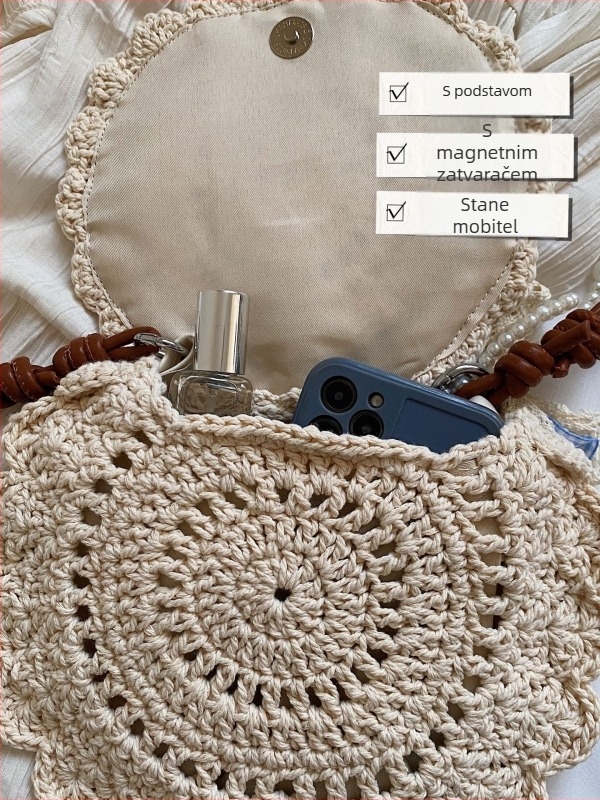 2026 nova modna niša pletena torba od slame za žene, torba za plažu, preko ramena ili crossbody, torba za telefon za svakodnevnu upotrebu