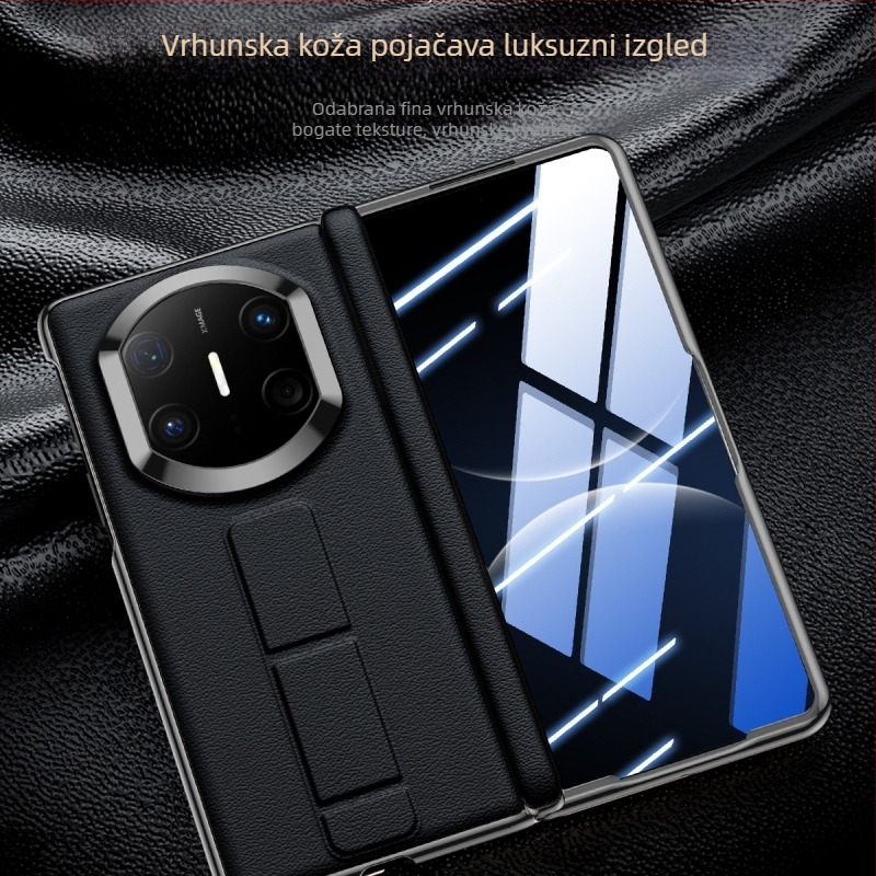 Kožna futrola za Huawei Mate X7 s magnetskim držačem, integriranim zaštitnim zaslonom i narukvicom – X7 Izdanje kolekcije