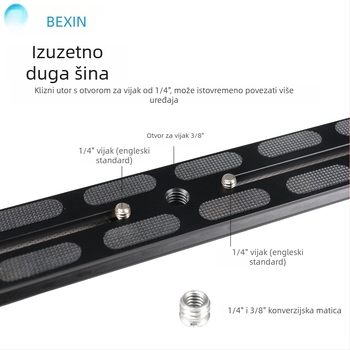 Univerzalna aluminijska pločica za brzo otpuštanje, 38 mm nosač gimbala – kompatibilna s kamerama bez ogledala i DSLR