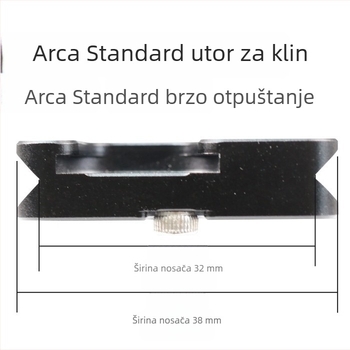 Univerzalna aluminijska pločica za brzo otpuštanje, 38 mm nosač gimbala – kompatibilna s kamerama bez ogledala i DSLR