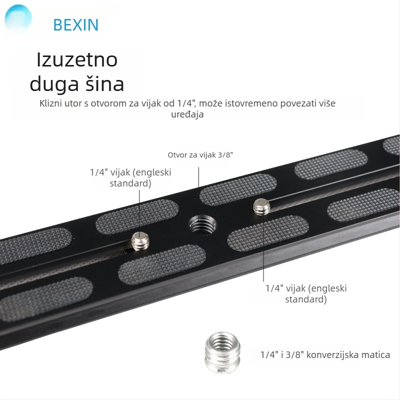 Univerzalna aluminijska pločica za brzo otpuštanje, 38 mm nosač gimbala – kompatibilna s kamerama bez ogledala i DSLR