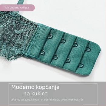 Seksi čipkasti grudnjak za jesen-zimu, bezšivni push-up grudnjak za male grudi, podizanje i oblikovanje