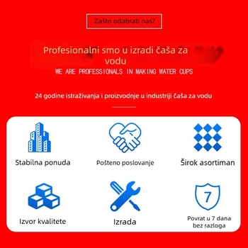 Športna plastična boca s gradijentnom bojom i slamkom, velika kapaciteta, prijenosna