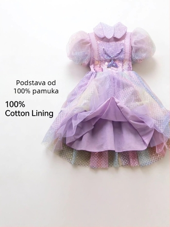 Dječja ljetna haljina princeza sa tiulom za cosplay i nastupe (uzrast 3–8 godina)