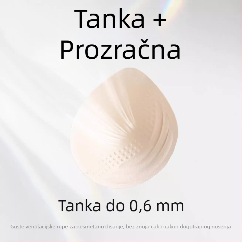 Bešavno žensko donje rublje — lagani ljetni grudnjak za velike grudi, vizualno smanjuje grudi, lijep leđa, boja kože, neproziran, nevidljivi grudnjak za plus veličinu