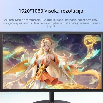 Novi IPS monitor s okvirom od 20/22/24 inča za stolno računalo, pogodan za ured i online nastavu