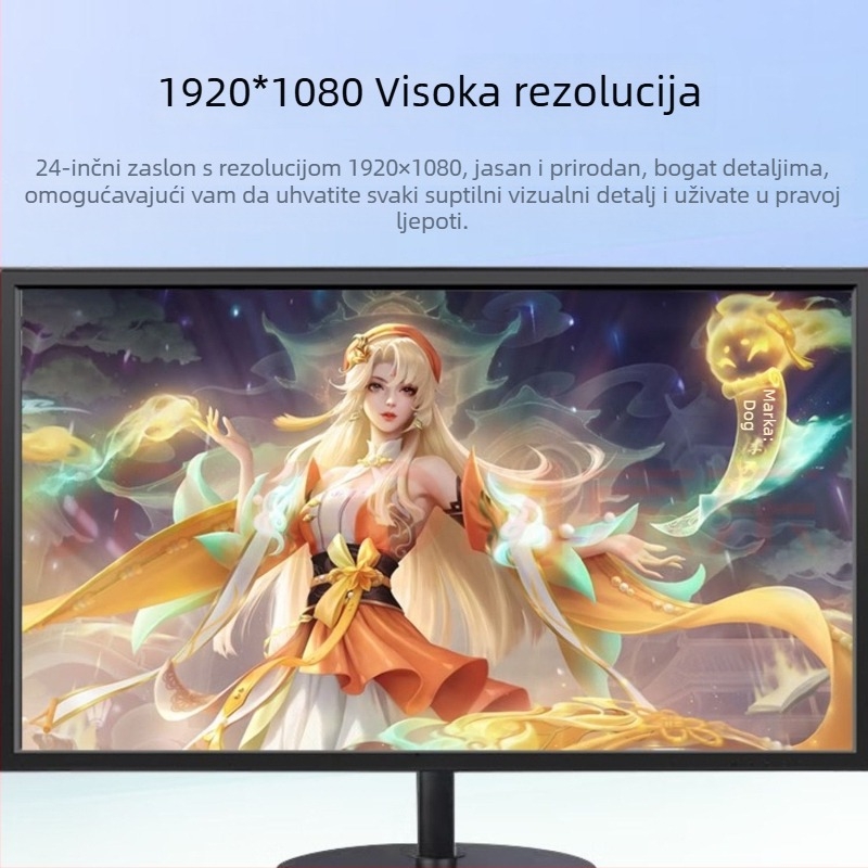 Novi IPS monitor s okvirom od 20/22/24 inča za stolno računalo, pogodan za ured i online nastavu