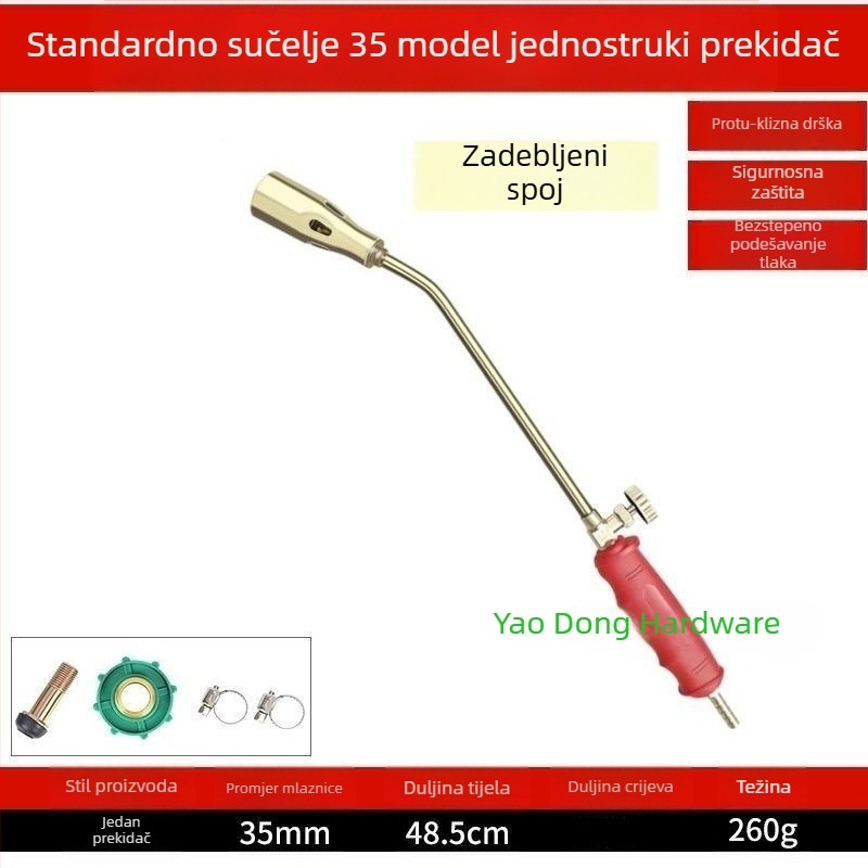 Plinska baklja na tekući plin, vodootporna visoko temperaturna baklja za izgaranje mesa, svinjskih dlaka i kopita