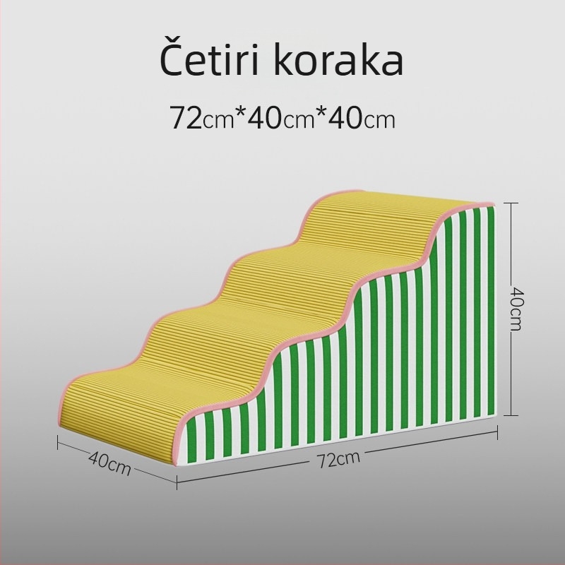 Stepeni za kućne ljubimce za krevet i kauč, protuklizni, odvojivi i perivi, rampica za male pse i mačke