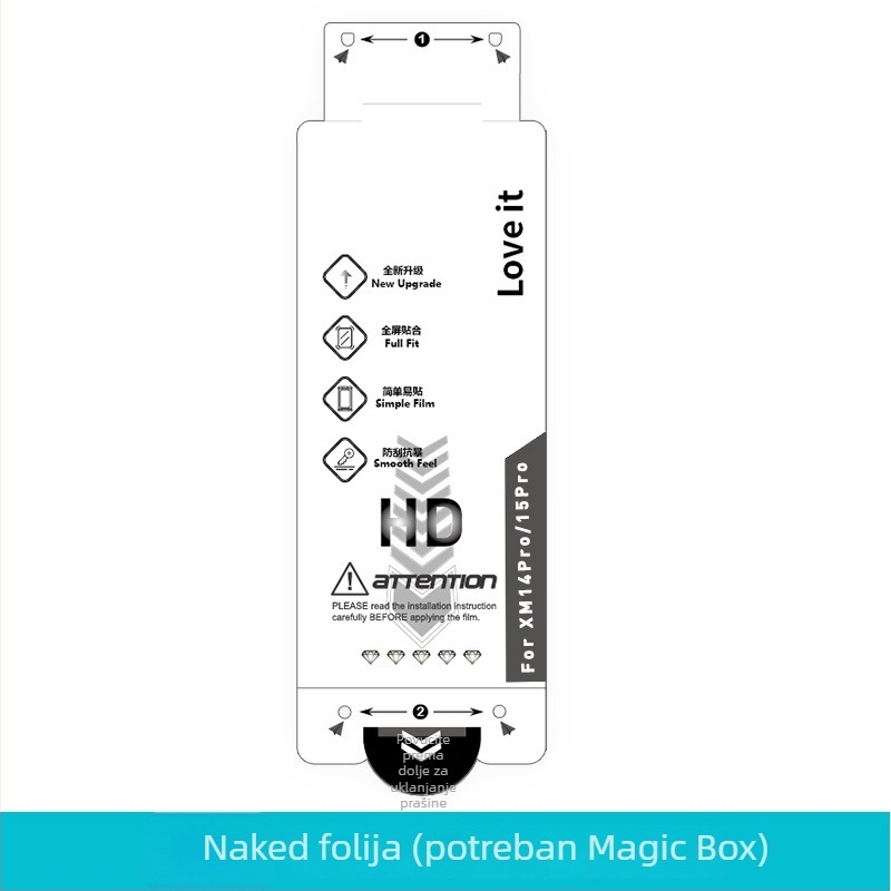 Hydrogel zaštitni film za zaslon Xiaomi 17 Pro – zakrivljen zaslon, prednja folija, HD, mikrokristalni film