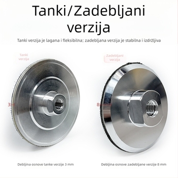 Samoljepljivi brusni disk od aluminijske legure sa usisnom čašicom – za kutnu brusilicu, brušenje i poliranje
