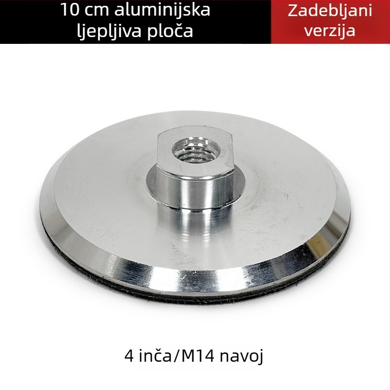 Samoljepljivi brusni disk od aluminijske legure sa usisnom čašicom – za kutnu brusilicu, brušenje i poliranje