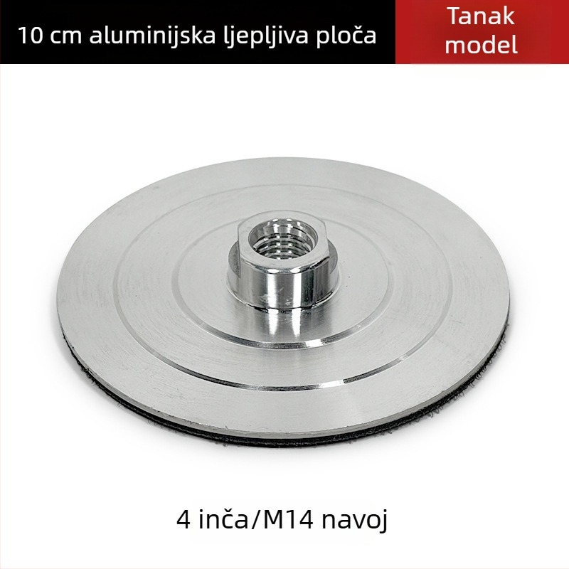 Samoljepljivi brusni disk od aluminijske legure sa usisnom čašicom – za kutnu brusilicu, brušenje i poliranje