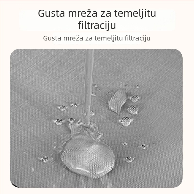 Ultra fina žlica-filtr za pjenjenje sojinog mlijeka, nehrđajući čelik 316L, mreža 100, protuklizni dizajn