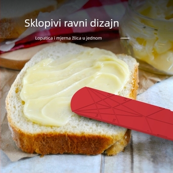 Silikonske mjerne žlice, 3-u-1, plosnate i sklopive