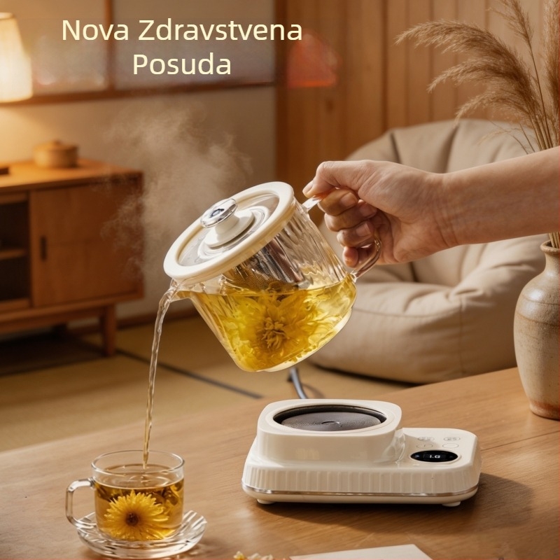 Kompaktni wellness čajnik za ured s više funkcija kuhanja i pripreme čaja