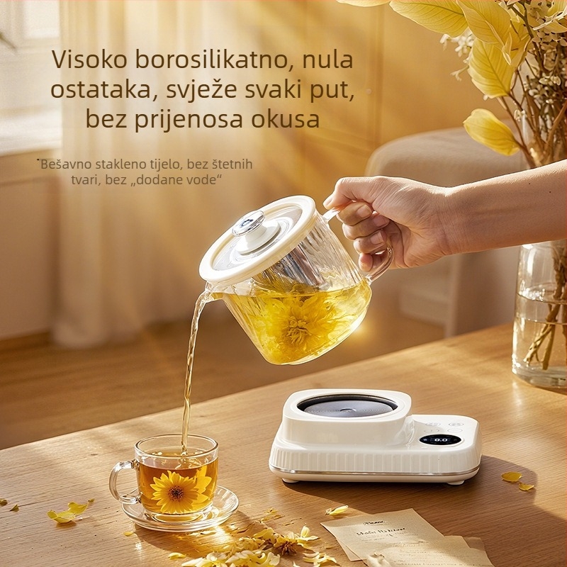 Kompaktni wellness čajnik za ured s više funkcija kuhanja i pripreme čaja