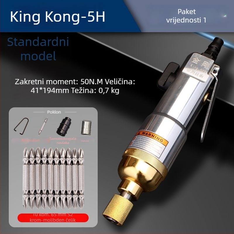 Diamond pneumatski odvijač velikog momenta, industrijske kvalitete, modeli 5H–16H (5301, 5303)