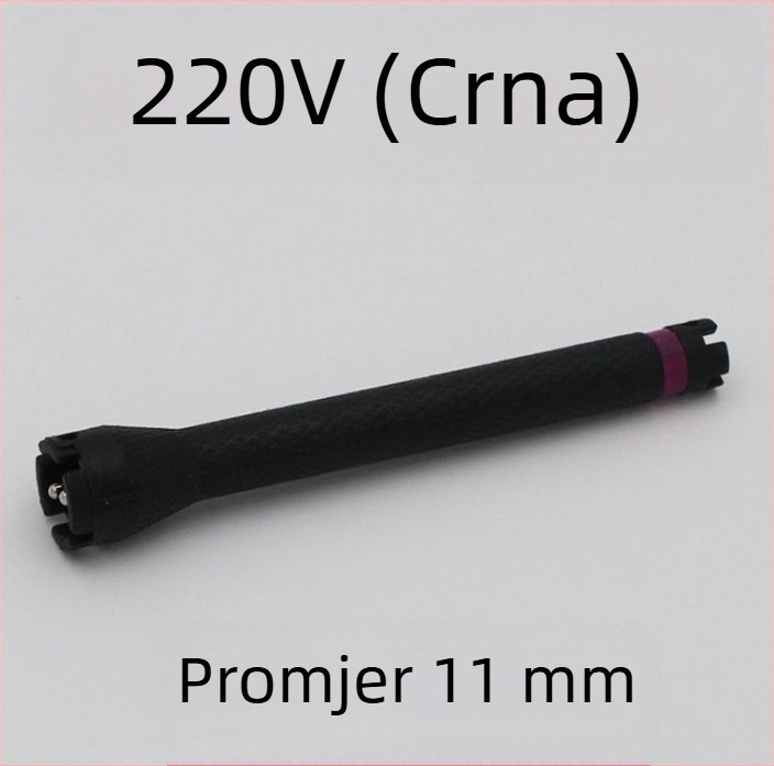 24V/220V digitalni štap za kovrčanje kose, vodootporan i otporan na eksploziju, duljina 11 cm