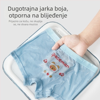 Pamukaste dječje bokserice za dječake, kariranim uzorkom, prozračne i upijaju znoj, za djecu 3-8 godina